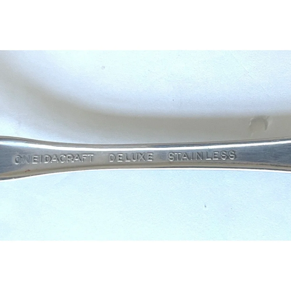 Oneidacraft 7pc Dinner & Salad Fork Set Silver Chateau Pattern Stainless Steel